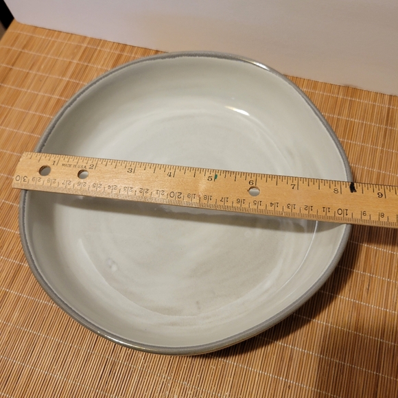 Round Gray-Cream Reactive Glaze Stoneware Pasta Bowl 8.5" Hearth & Hand Magnolia - Picture 4 of 7